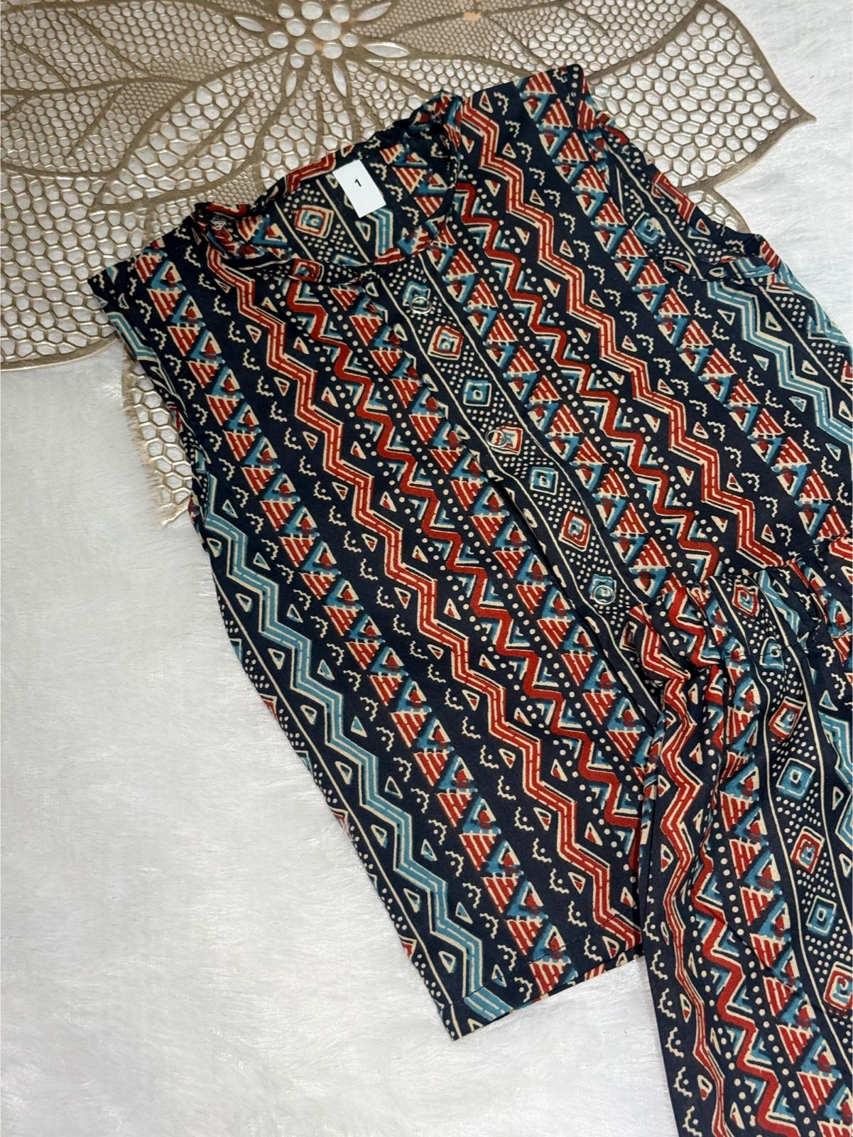 DAILY PLAY -NSC008-BLACK ZIGZAG COORDSET