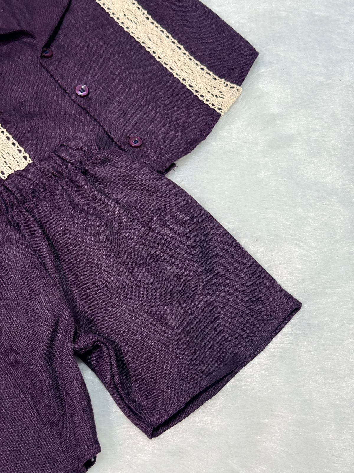 DAILY PLAY- NSC016-WINE LACE CO-ORD SET