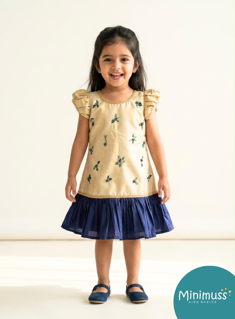 ONAM2026- 11- BLUEBERRY BLISS DROP FROCK