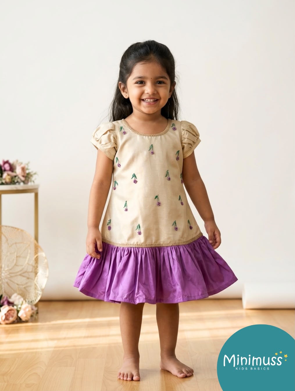 ONAM2026- 13- LAVENDER BERRY DROP FROCK