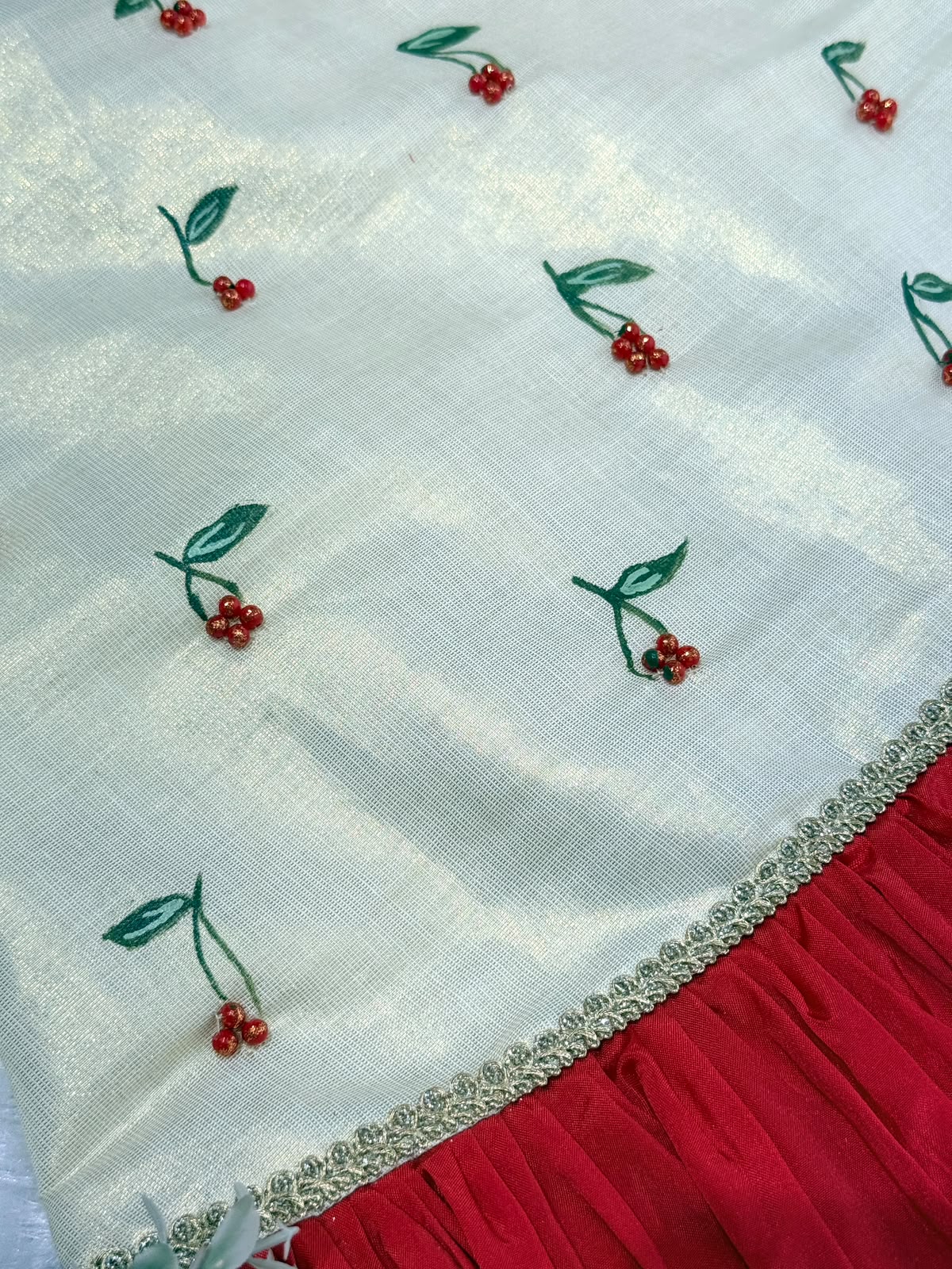ONAM2026- 12- CHERRY BLOOM DROP FROCK