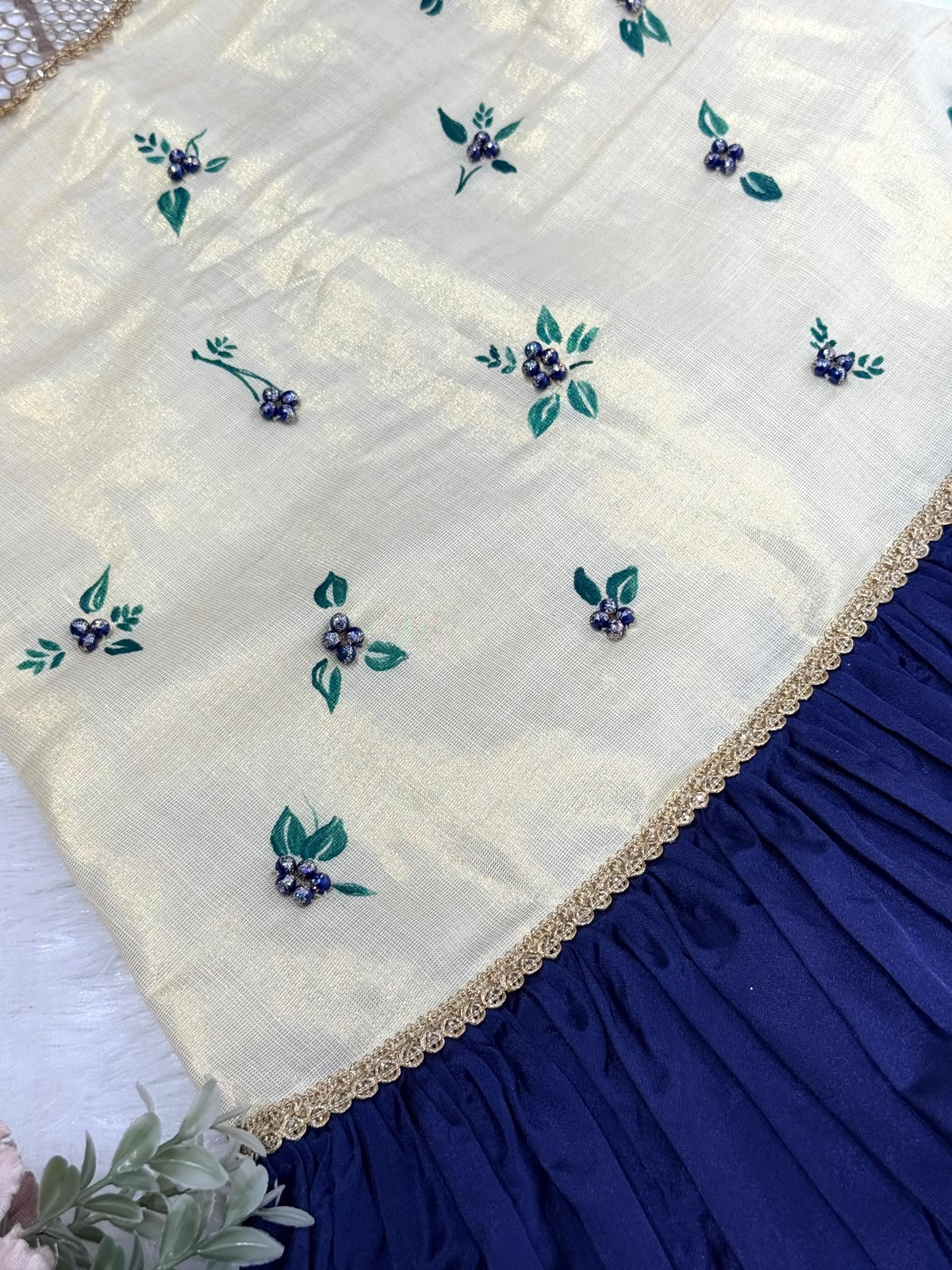ONAM2026- 11- BLUEBERRY BLISS DROP FROCK