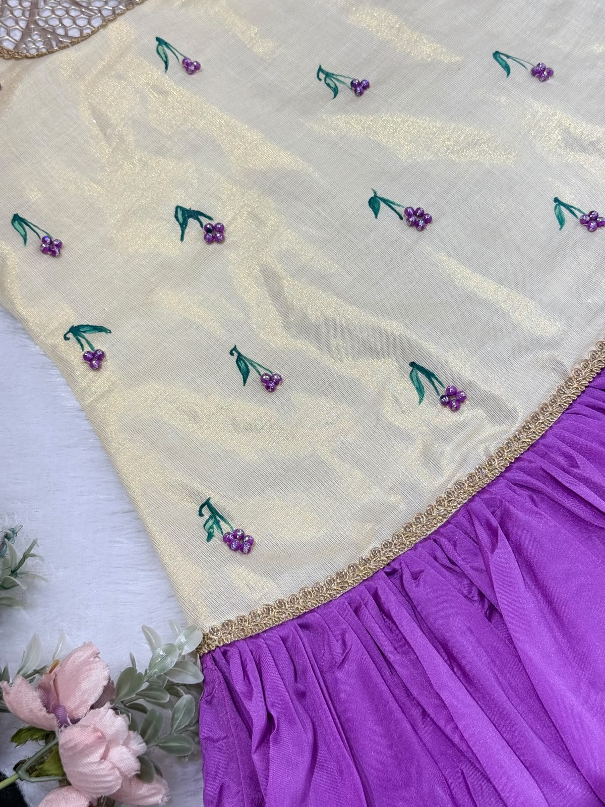 ONAM2026- 13- LAVENDER BERRY DROP FROCK