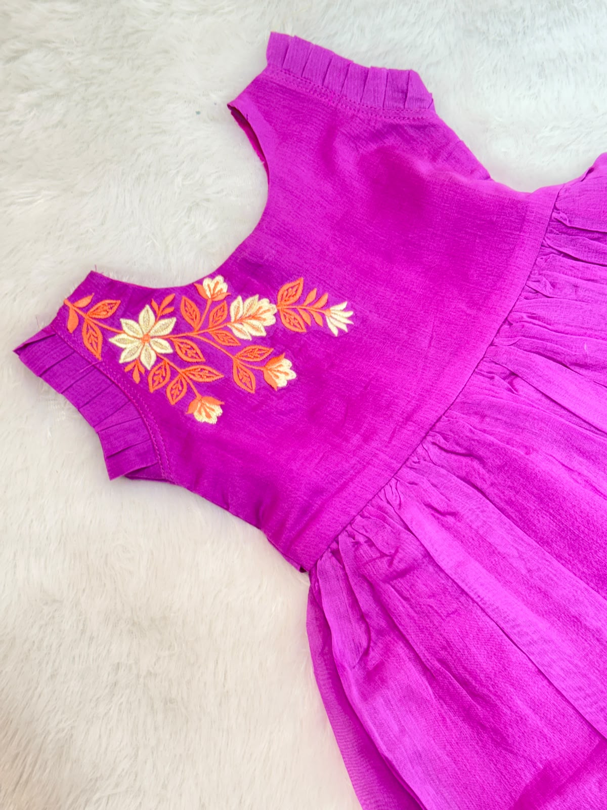 BABY BLOOM -GK003- LAVENDER EMBROIDERY FROCK