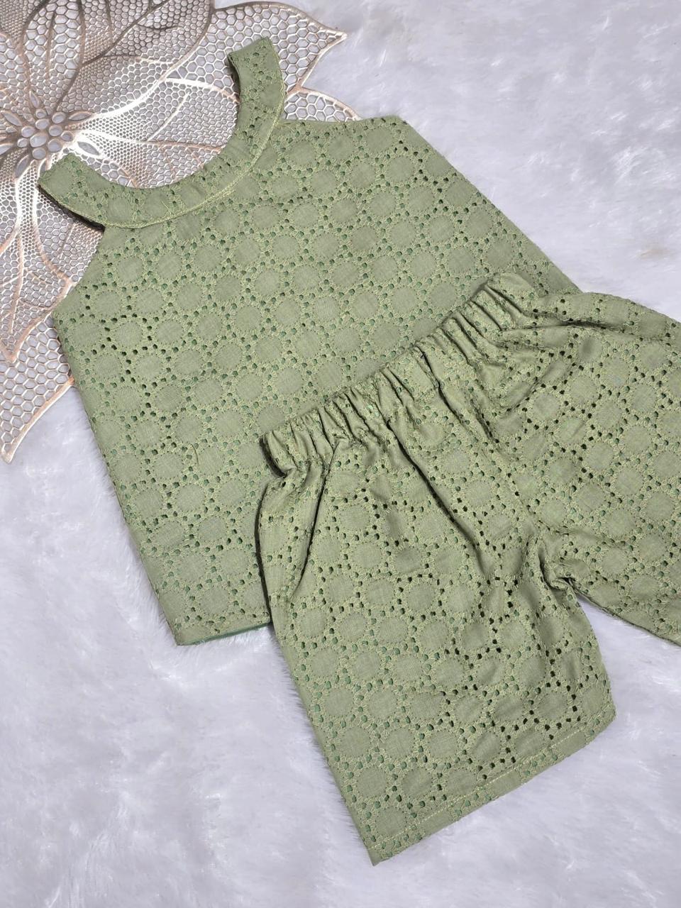 WONDERLAND- NY006 OLIVE GREEN Hakoba Co-ord Set