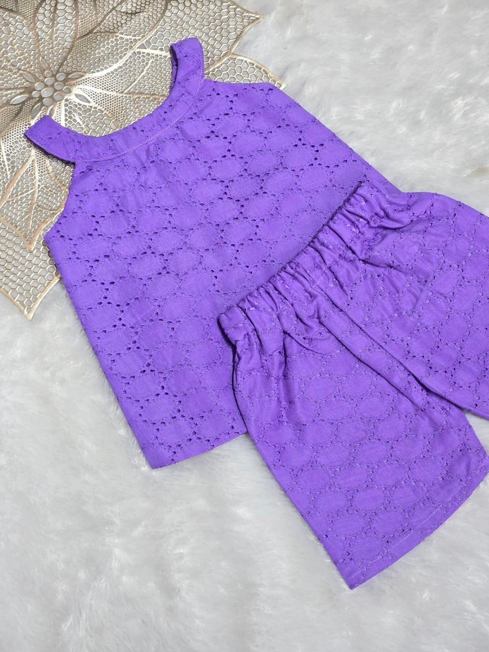 WONDERLAND- NY005 PURPLE Hakoba Co-ord Set