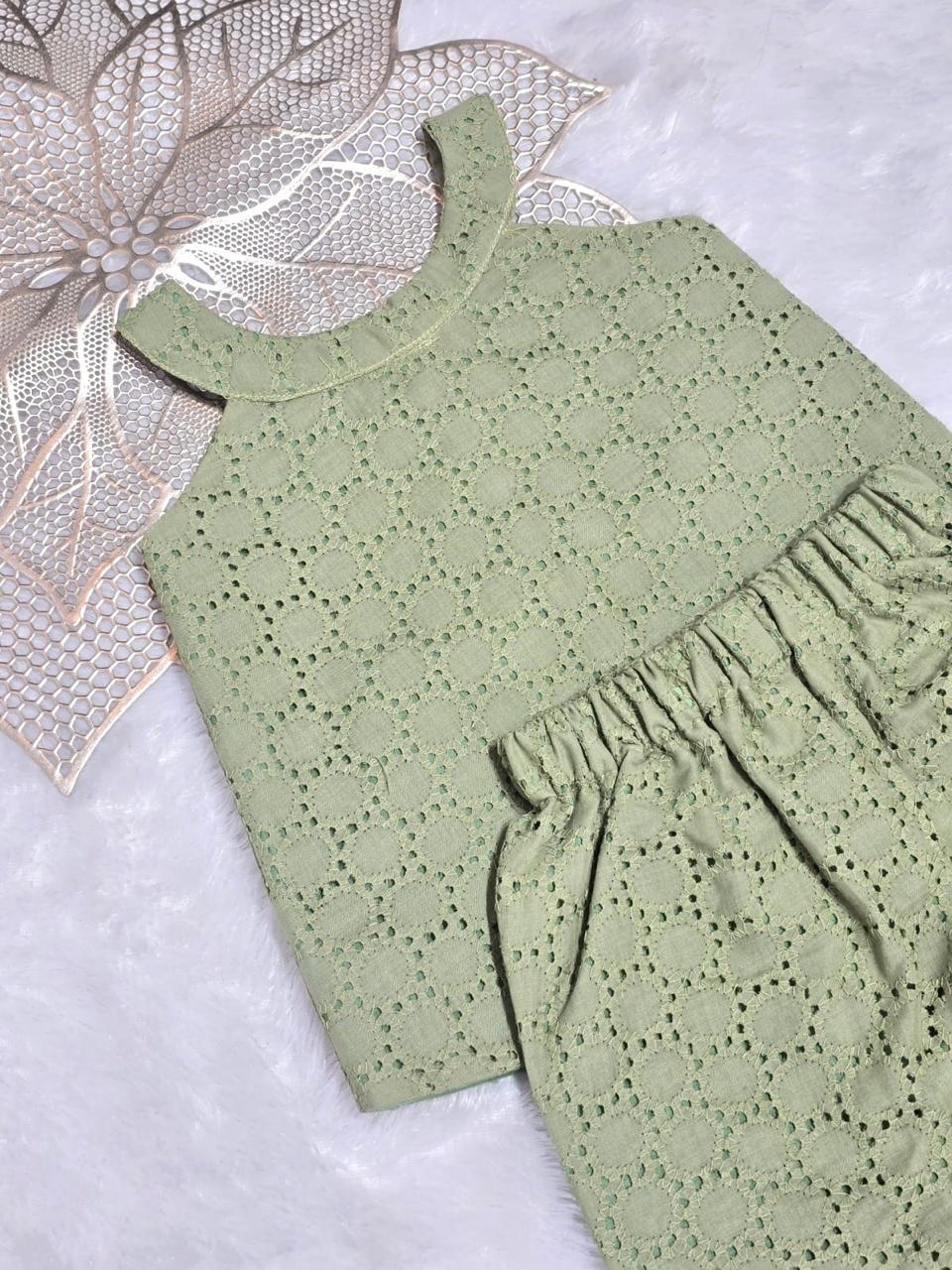 WONDERLAND- NY006 OLIVE GREEN Hakoba Co-ord Set